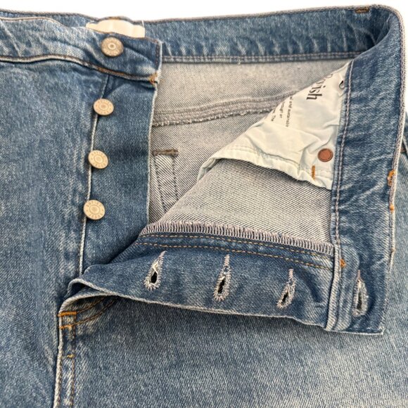 Boyish The Billy Stretch Blue Straight Women's Jeans Button Fly Denim, Size 32 - Picture 5 of 13